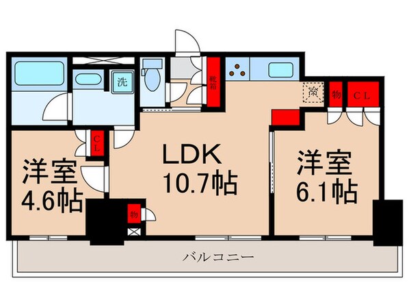 パークアクシス東陽町・親水公園の物件間取画像